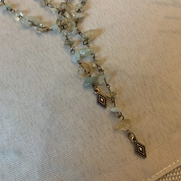 Free People Green Gem Stone layered necklace - Picture 6 of 8